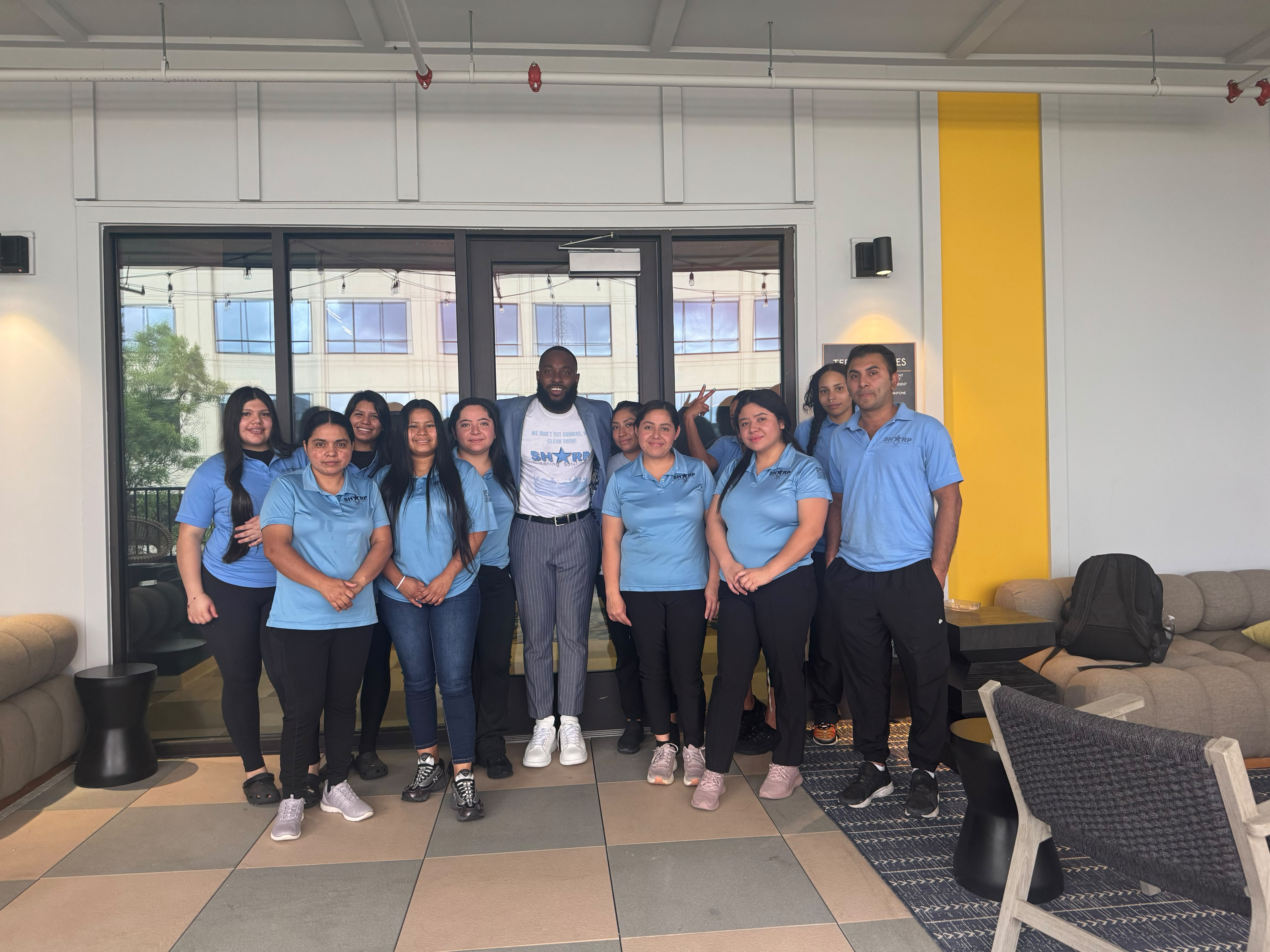 Sharp Cleaning Solutions team with CEO Cornell Lewis